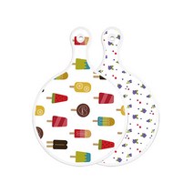 로엠디자인 양면 원형 서빙 도마 보드 하드, 블루베리, 1개