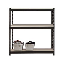 폴던스랙 쉽고 빠른 조립 스탠드선반 1000 x 300 x 900 mm 3단, 블랙