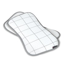 마니또 높이조절 클린 필로우 키즈 유아베개, 모던체크 그레이