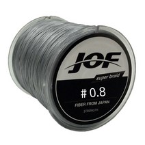 JOF 다이니마 100% PE 합사 낚싯줄 300m, 그레이