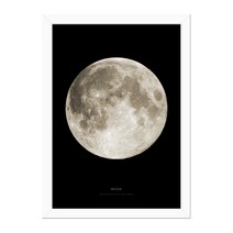 씽크어스 북유럽 감성액자 사진 32 달, 화이트