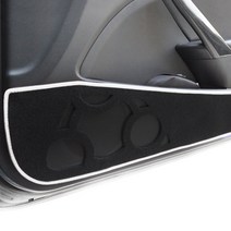 본투로드 노블레스 도어커버 1열 + 2열 + 블랙 원단 + 화이트 라인 + DUB 종이 방향제, 아우디, 뉴A3 2014년~