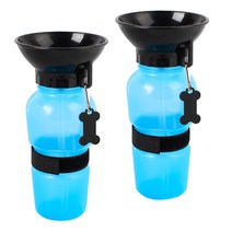 JNC 휴대용 강아지 텀블러, 블루, 2개입