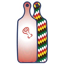 로엠디자인 블루에디션 양면 서빙도마 보드 5색다이아패턴, 고기라인레드, 1개