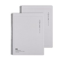 tobe A4마이그리드 노트V.2, 그레이, 2개입