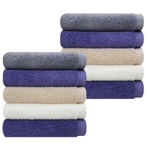 송월타월 뉴보더 코마40수 수건 170g, 랜덤 발송, 10개