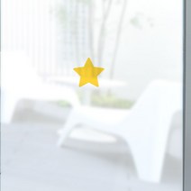 디자인수풀 컬러 안개시트 심플 옐로우 스타, 혼합 색상