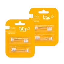 투투스 칫솔모 STAGE 1 투명 2p, 2개입