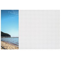 앤비커머스 해변가 인테리어 타공판 좌WHITE, 1개