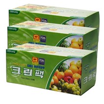 해피크린 크린팩 소 17 x 25 cm 200매, 3개