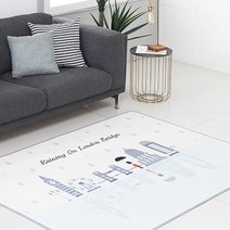 스칸디앤홈 런던 3D통풍 매쉬매트, 블루