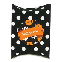 도나앤데코 아주작은반달상자 블랙30p + 러블리 할로윈 펌킨&꼬마 halloween 4cm스티커 30p, 1세트