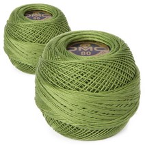 DMC 19번사 80 태팅자수 레이스실 2p, 3347번, 90m, 2개