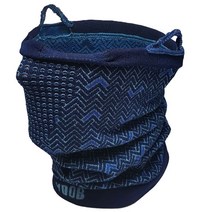 이돕 3칼라 넥워머, 체크 네이비