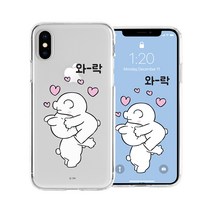 오버액션토끼 클리어 젤리 휴대폰 케이스