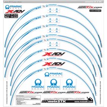 스텝원 모토스티커 혼다 X ADV 휠스티커, 프라막블루, 1세트