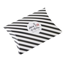 황씨네도시락 반달상자 스트라이프 블랙 30p + 새해복 스티커 원형캘리 30p, 혼합 색상, 1세트