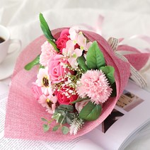 행복한마을 비누꽃 축하해 꽃다발, 혼합 색상