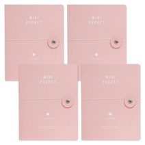 데얼스 4X6 미니포켓 앨범 4p, 핑크, 20매