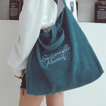 SN 모먼트 코듀로이 에코백