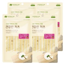 내츄럴랩 건강한치즈 반려견 간식, 크랜베리스틱 맛, 4개입
