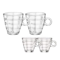 보르미올리 큐브 티컵 2p + 에스프레소잔 2p, 1세트