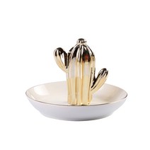 하하NET 카투스 세라믹 인테리어 트레이, 라인골드