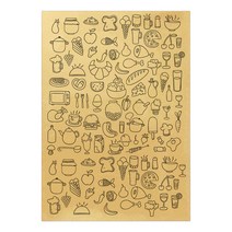 삼육오문방구 크라프트지 데코 스티커, 푸드1, 10개입