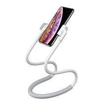 베이스어스 목걸이형 스마트폰 거치대, 화이트, 1개