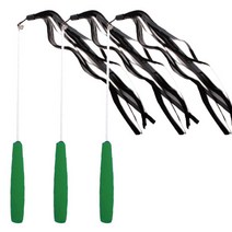 아이엠 고양이 파다닥 힐링 2단 낚시대 검정리본, Green, 3개입