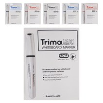 라인프러스 트리마 화이트보드마카 3색 12p, 랜덤 발송, 6개입