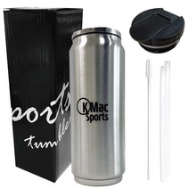 꼼꼬미 꼬맥 스포츠 냉온 텀블러 세트 500ml, 실버