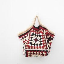 슬로우모먼츠 코바늘 DIY패키지 그레니 스퀘어백 컬러믹스, 1세트, 혼합 색상