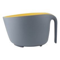 마켓피오 럭셔리 분리형 손잡이 세척볼, 그레이 + 옐로우