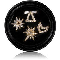 메이브라운 럭셔리 다이아스톤 눈꽃참스톤 네일파츠 M02B75, 혼합 색상, 1세트