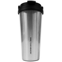 꼼꼬미 꼬맥 버킷텀 냉온 텀블러, 크랭크실버, 700ml