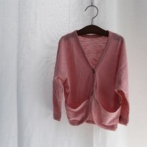 맘스메이드 여아용 가오리 번아웃 가디건