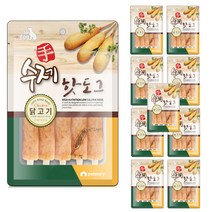 수제핫도그 강아지 간식 100g, 닭고기, 10개