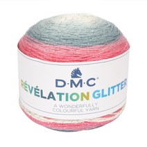 DMC 레볼레이션 글리터 뜨개실, 500번, 250m, 1개