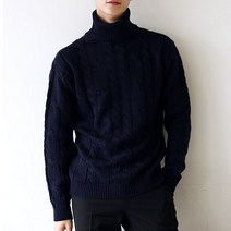 제제 남녀공용 볼드꽈배기폴라티