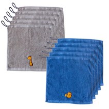 답례품 고리수건 기린 5p + 펭귄 5p, 혼합 색상, 1세트