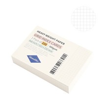 왈가닥스 그리드 인덱스카드 100매 102 x 152 mm, 화이트, 1개