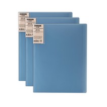 단순생활 클리어파일 40매, 파랑, 3개