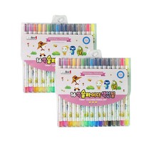 아이비스 슬라이더색연필 FR10661 핑크 2p, 16색, 2개