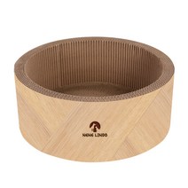 네네린도 고양이 스크래쳐 써클형 S, 우드, 1개