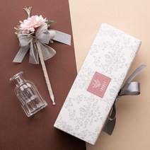 라솔트플라워 샤이니 플라워펜 + 화병 + 선물박스, 실버그레이