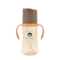 릴팡 티어제로 슈퍼소프트 양손 PPSU 빨대컵 300ml, 샤인브라운, 1개