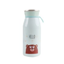 히카리 보온보냉 캐릭터 라떼 텀블러, 민트, 450ml
