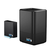 고프로 듀얼 배터리 충전기 + 2019 히어로8 블랙 & HERO7 블랙 & HERO6 블랙 신형 배터리 세트, 배터리(SPJB1B), 충전기(AADBD-001), 1세트