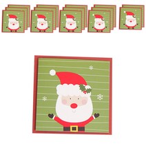 크리스마스 눈꽃 산타 카드, 혼합 색상, 15개